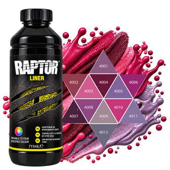 Raptor Tintable  Coating  711ml + Verharder-RAL-4000 SERIE