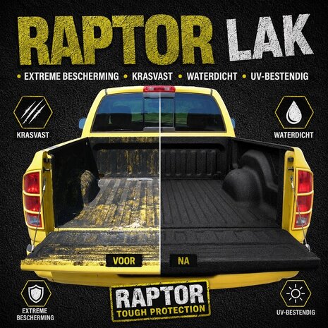 Raptor Tintable  Coating  711ml + Verharder